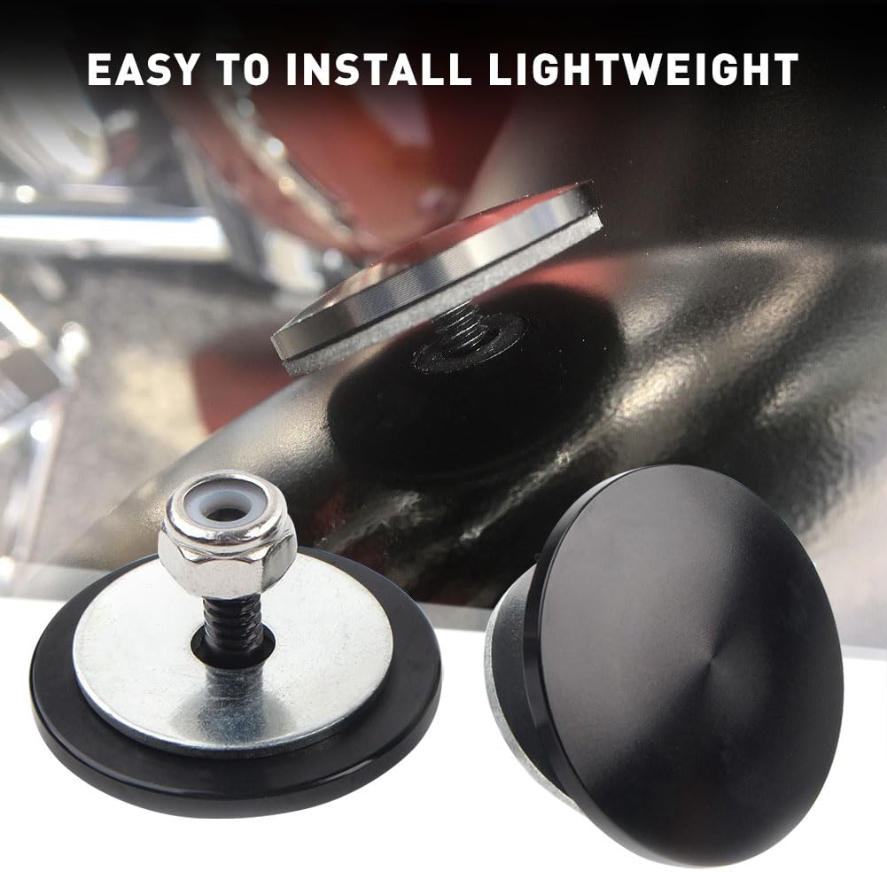 FSFYUK Tappi per specchietti carena moto 2 pezzi neri Tappi per fori specchietti carena per Tri Glide 2009-2014 Accessori per Tri Glide 2009-2014, Nero