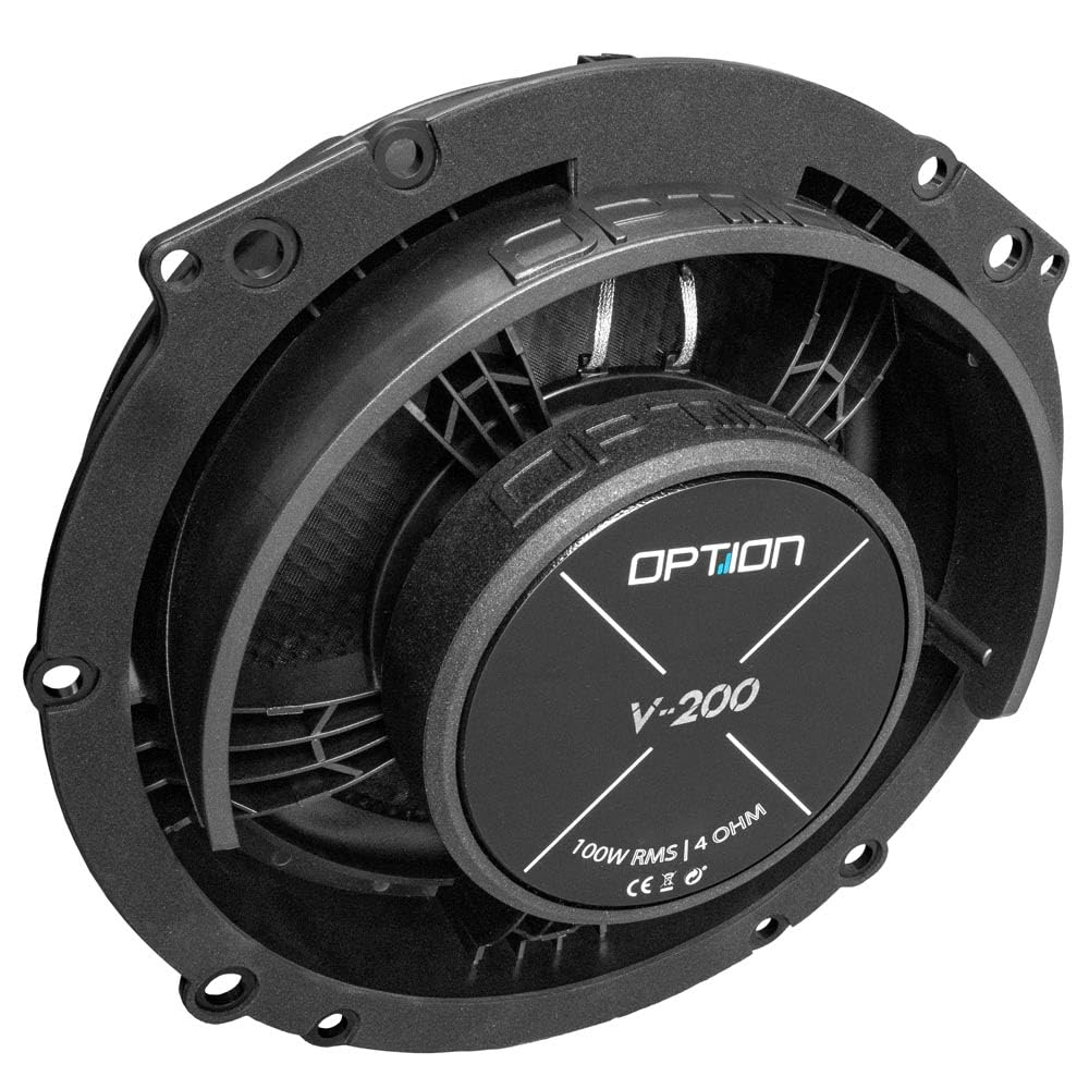 OPTION Sistema de altavoces Air Front compatible con VW T5/T6 – Sistema Plug & Play 100% – Sistema de componentes de 2 vías – 100 W RMS, 91 dB de eficiencia