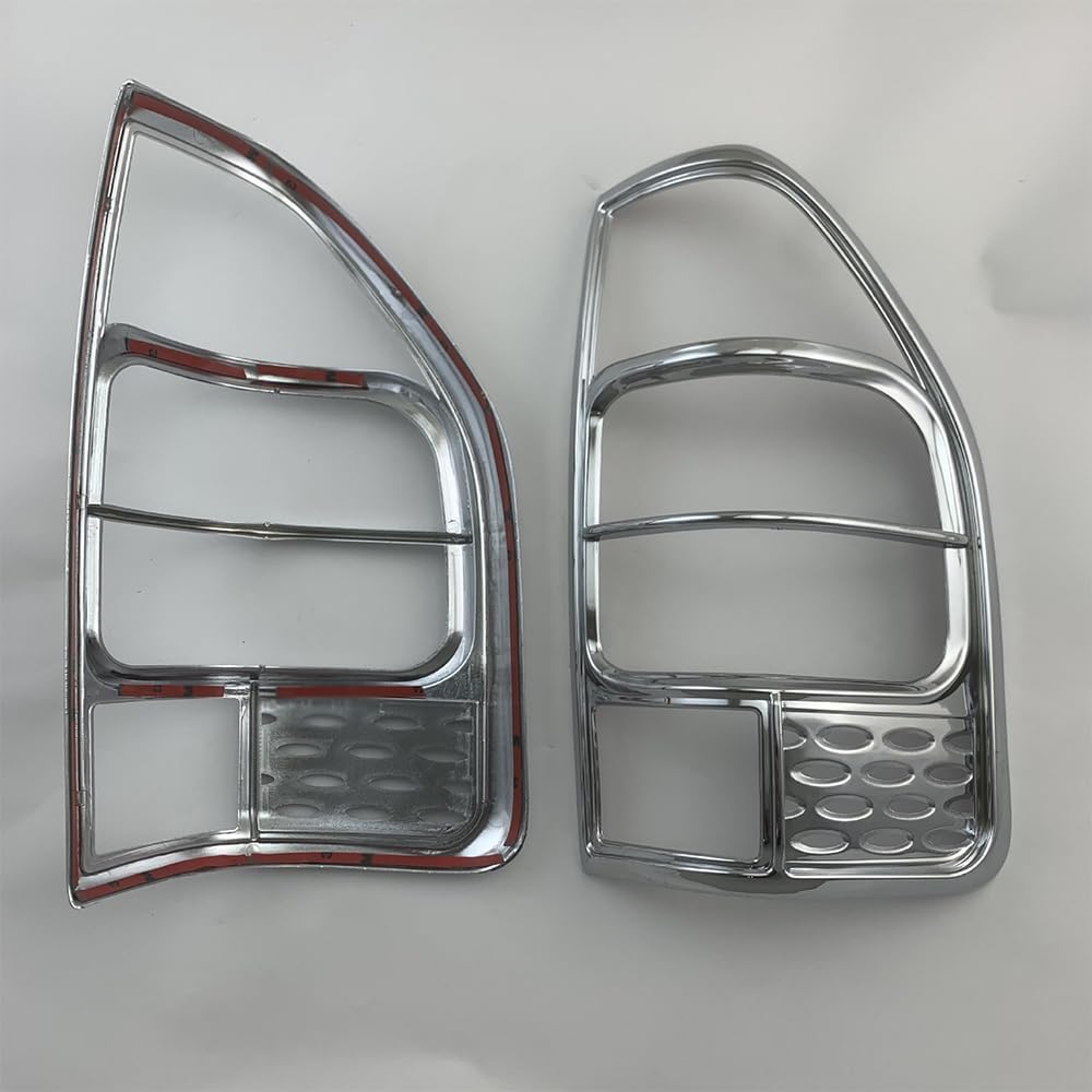 2Pcs Car Rear Fog Lamp Cover for Isuzu DMAX 2003 2004 2005 2006 2007 2008 2009 2010, Lampshade Car Protective Cover Decorative Frame ABS Material Modification