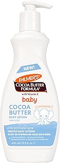 Palmer's Baby Lotion, Cocoa Butter Formula Body Lotion, 13.5 Fl Oz, Gentle Baby Moisturizer for Delicate Skin with Vitamin E & Aloe, Hypoallergenic, 48Hr Moisture, Dermatologist Tested Baby Essentials