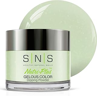 SNS Nail Dip Powder, Gelous Color Dipping Powder - Baby Blankie (Green) - Long-Lasting Acrylic Nail Color Lasts 14 Days - Low Odor & No UV Lamp required - 1 oz