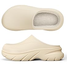 Unisex Waterproof Winter Slippers for Outdoor, Fuzzy Lined Non-Slip Snow Boot House Shoes with Rubber Sole, Indoor Outdoor Comfort for Cold Weather