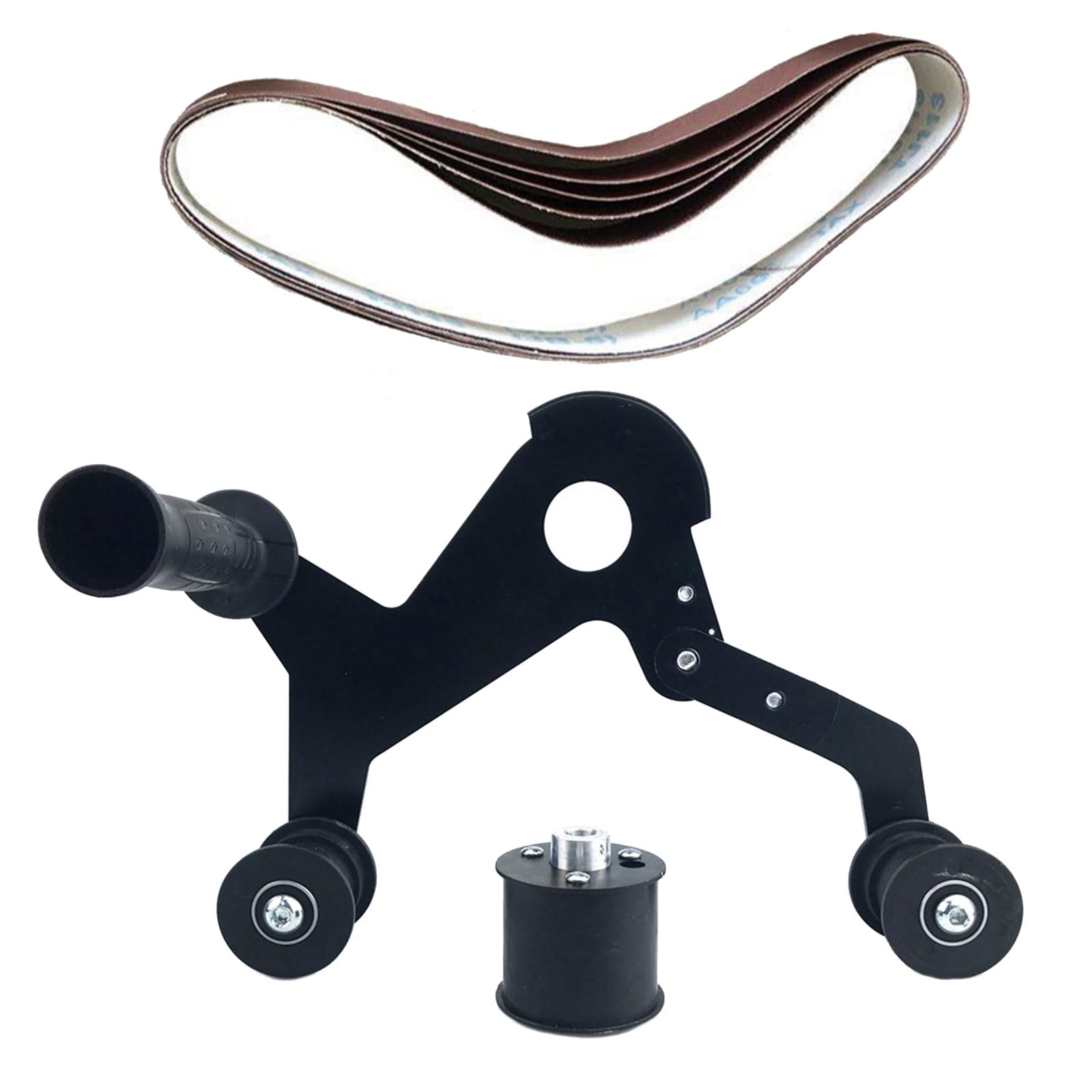 Vibrations Belt Sanding Device Head Ensuring Smooth Operating for Efficient Metal Part Processing Angles Grinder Attachmen
