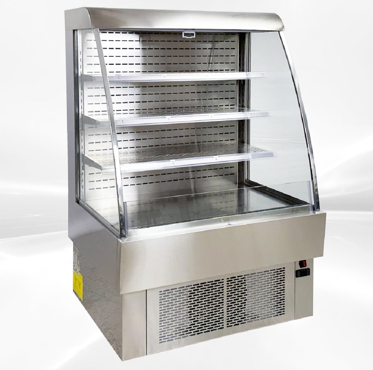 Commercial Refrigerator Open Air Merchandiser Slope 40" Wide Grab And Go Display Cooler CF380