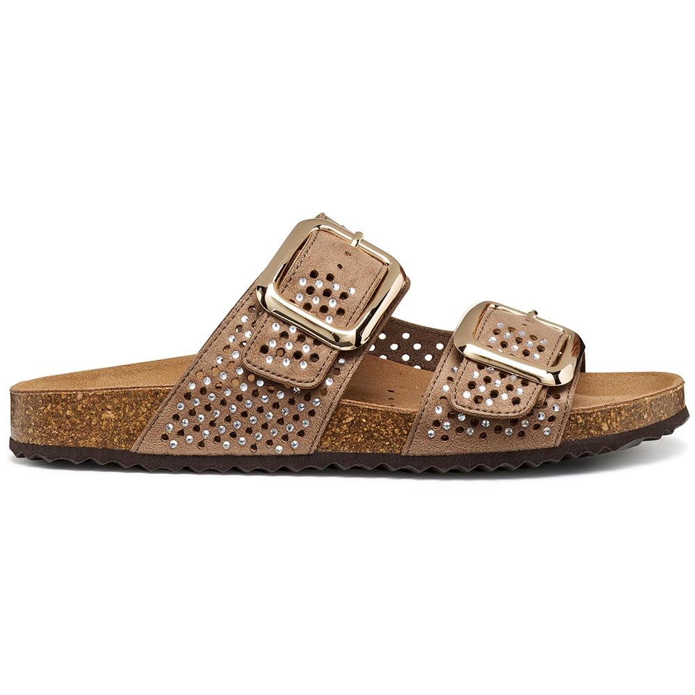 Geox Women's D BRIONIA R C Flat Sandal, Old Rose, 41 EU