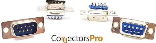 Miniatura 3 de Pc Accessories - 10 pares DB9 macho y hembra D-Sub conector tipo soldadura, paquete de 20 (10 machos + 10 hembra)