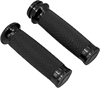 Vista 2 de HDBUBALUS 1" Electronic Throttle Defiance Handlebar Grips 25mm Hand Grips Fit for Harley Touring Street Glide Road King Road Glide Electra Glide