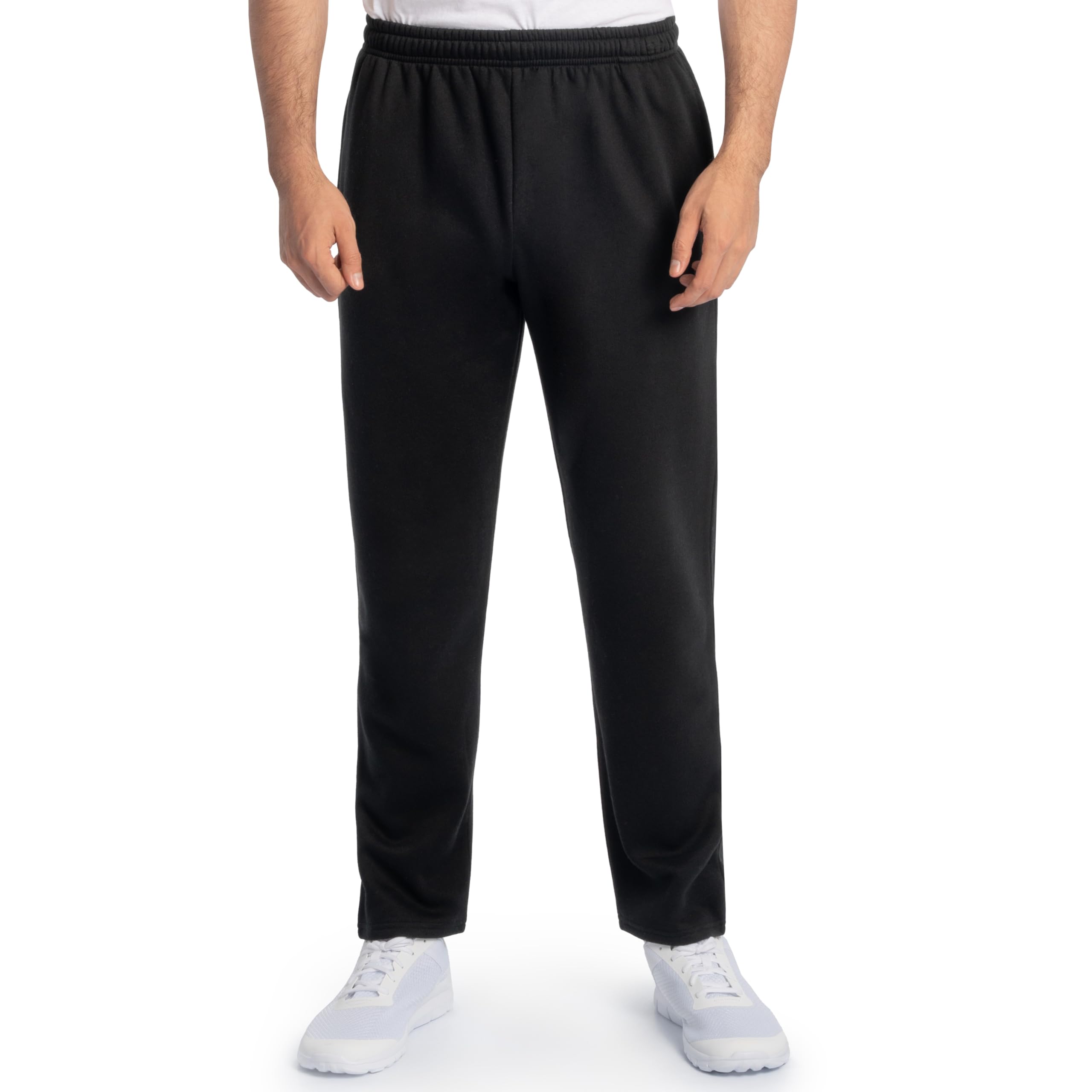 Fruit of the LoomFruit of The Loom Men's Eversoft Fleece Open Bottom Sweatpants with Pockets, Relaxed Fit, Moisture Wicking, BreathableOEKO-TEX STANDARD 100