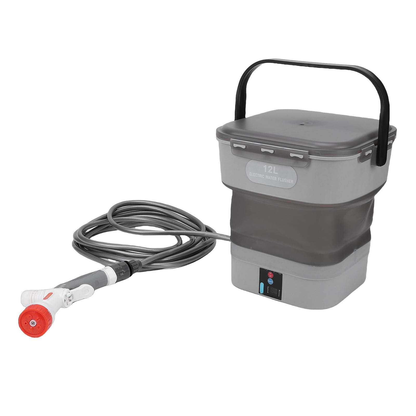 Yctze Spruzzatore a Batteria con Serbatoio D'acqua Pieghevole da 12L, per | Ugello 5 in 1, design portatile, impugnatura ergonomica, uso multiuso