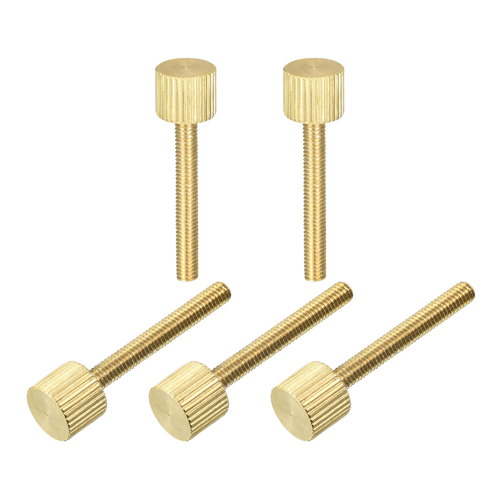 Brass Thumb Screws - M5 Knurled Fasteners -6