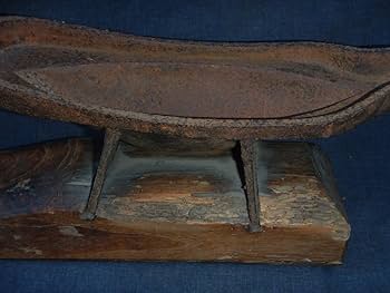 Amazon.co.jp: PC.時代もの江戸時代薬研やげん墨書き古道具