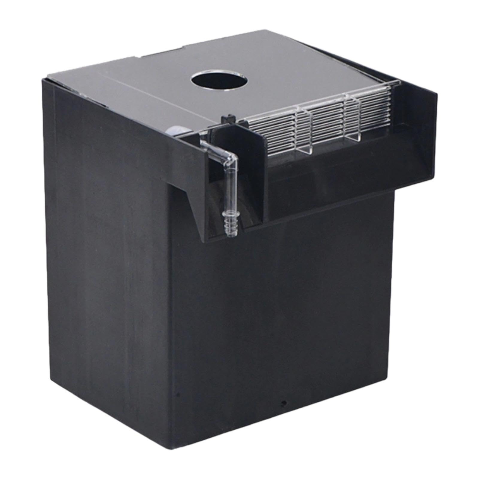Aquarium Boîte Éleveur pour Poissons Boîtier de Protection pour Jeunes Poissons Boîte à Filtre Média pour Aquarium Boîte Hatchery pour Filet D, Noir
