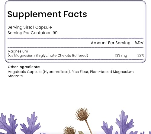 Miniatura 2 de Glicinato de magnesio 400mg Porción133mg cápsula, 90 cápsulas (paquete de 2)