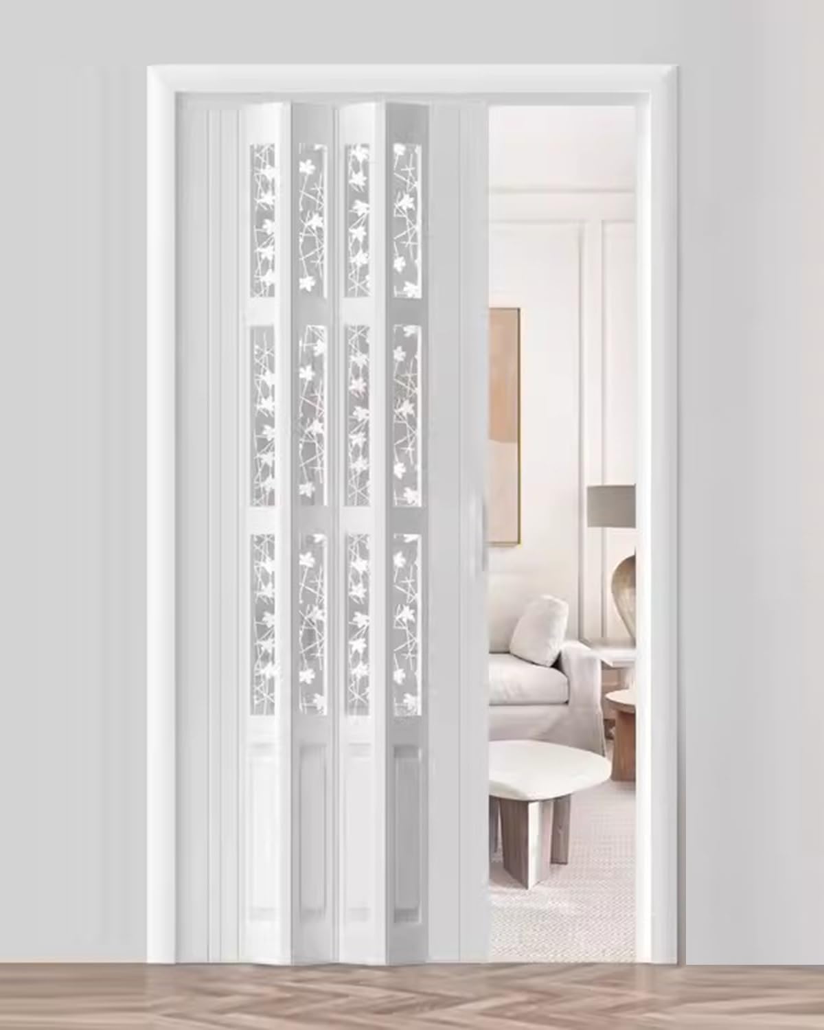 Porte accordéon coulissante : stopper le froid entre cuisine et séjour