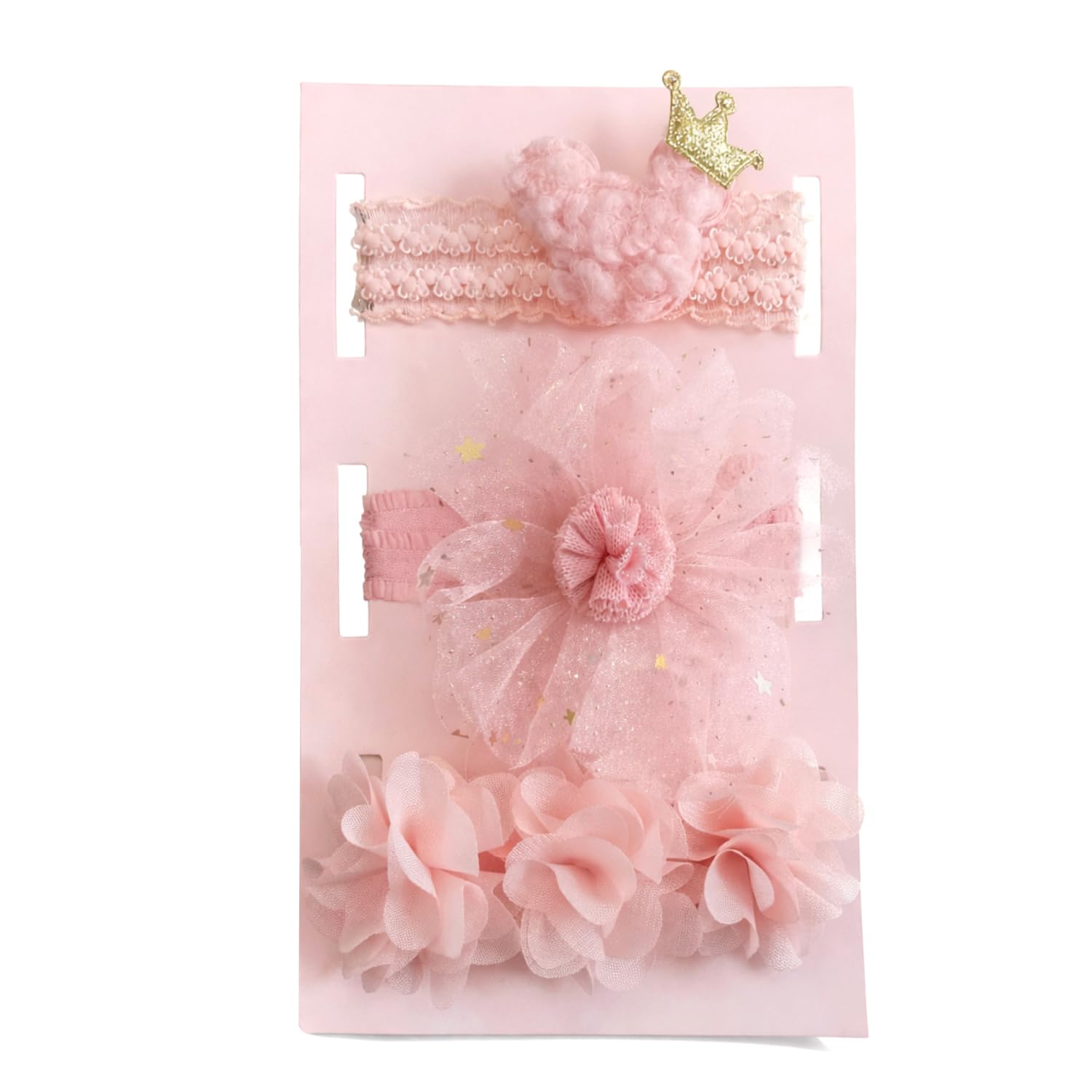 SYGA 3 Pcs Baby Girl Headband Soft Flower Bow Strechable Hairband Suitable For Newborns, Infants, Toddlers And Kids 0-3 Years(Color - 1012,Pink)-image-40