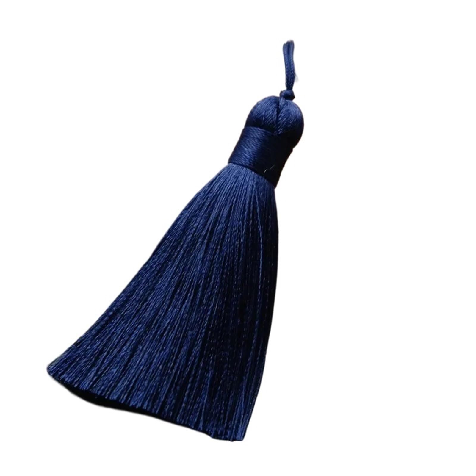 Handmade Silky Tassels 8cm with Loop for Jewelry Keychain DIY