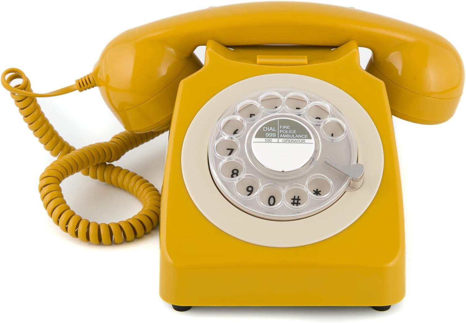 GPO 746 Rotary Phone - Mustard