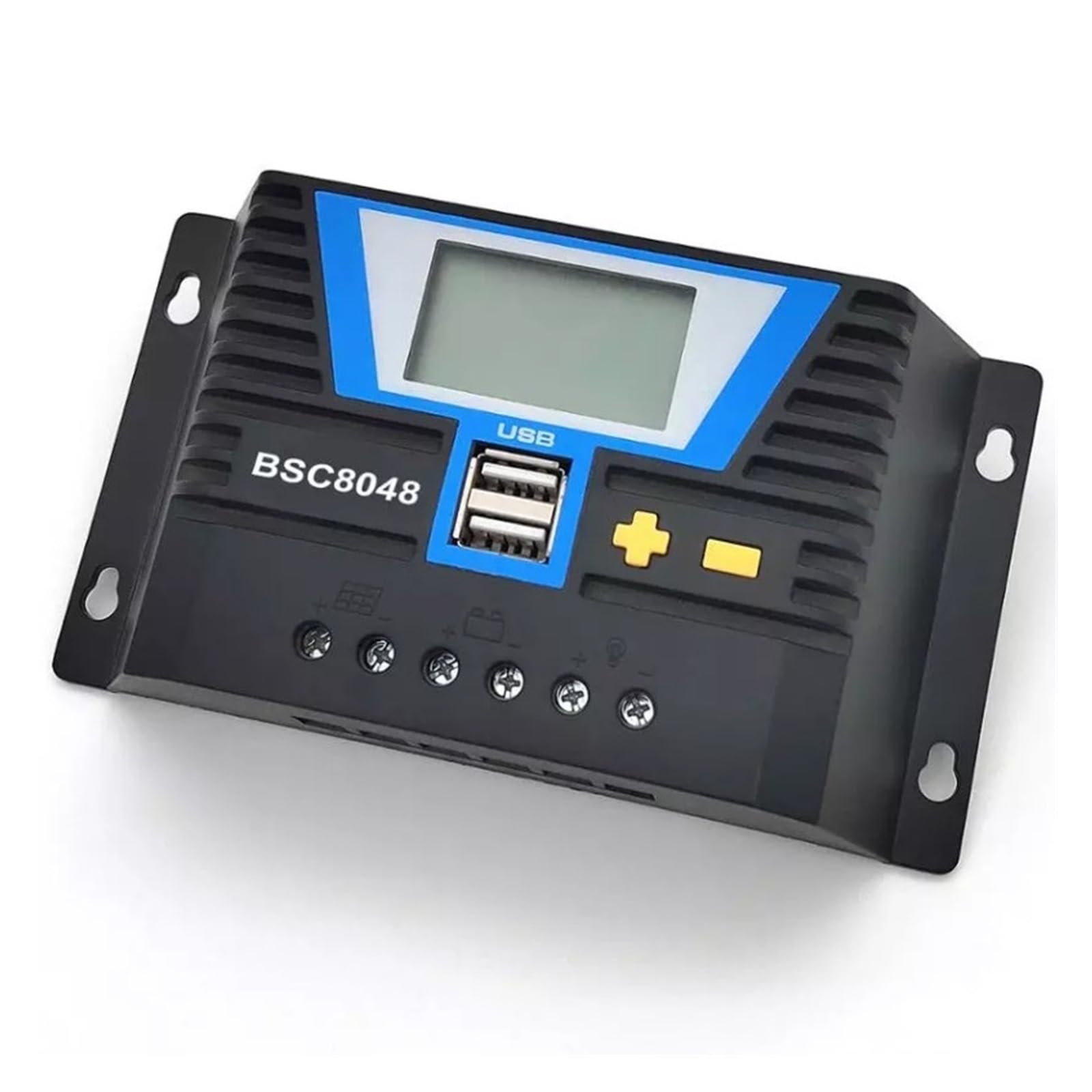 Regolatore Solare 20A 30A 60A 80A 12V/24V O 12V 24V 36V 48V Batteria Al Litio Di Luce Controllo Doppio Orario E USB(BSC2024(20A))