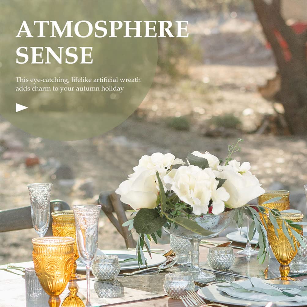 Anillo De Vela Con Rosa De Seda Roja, Centros De Mesa Para Bodas, Anillo De  Vela,, image size:1004x1004