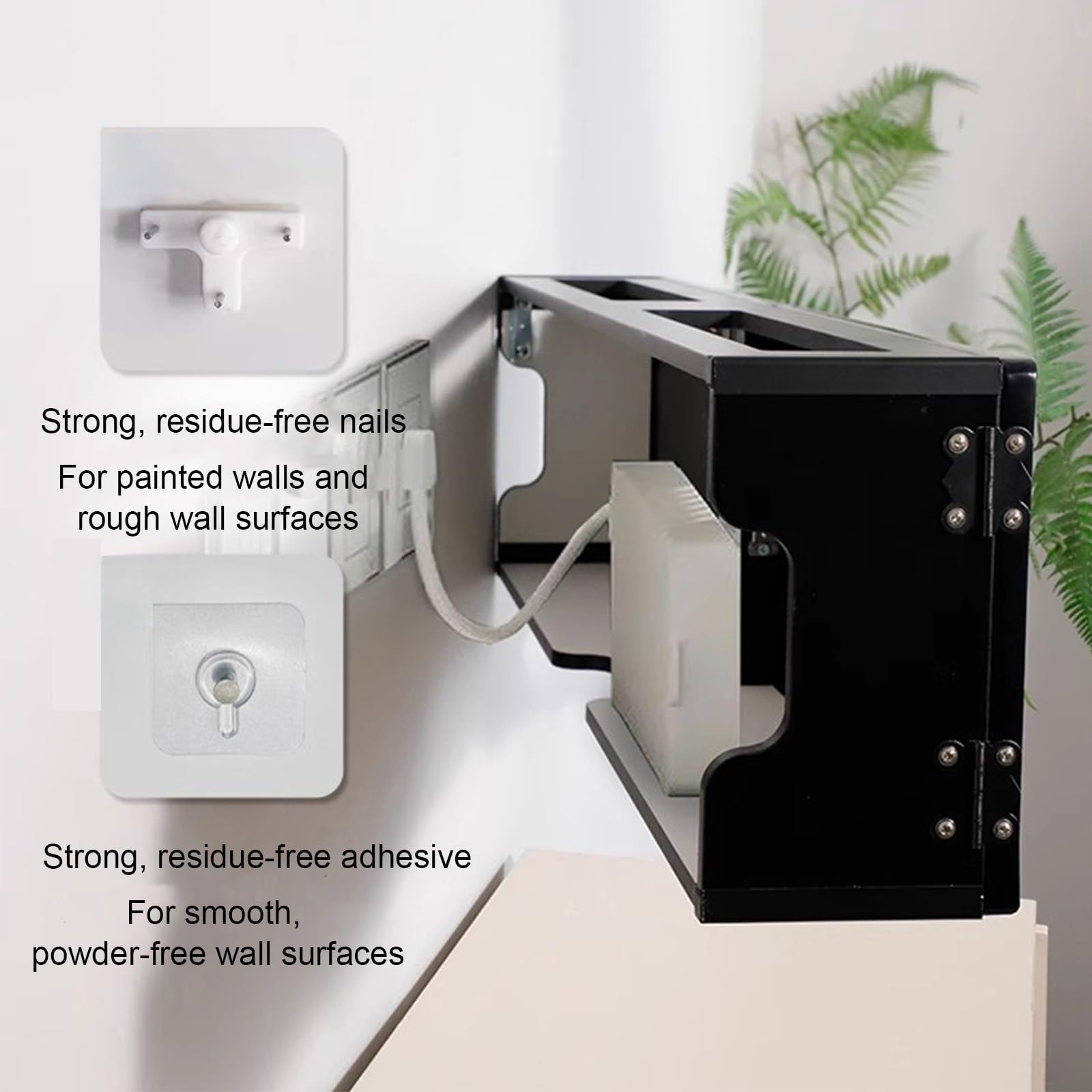 WiFi Router Schrank Aufbewahrungsbox, Router Box Verstecken, WiFi-Aufbewahrungsregal, Kabelmanagement-Organizer, für Schlafzimmer, Wohnzimmer, Büros(60cm/23.6in)