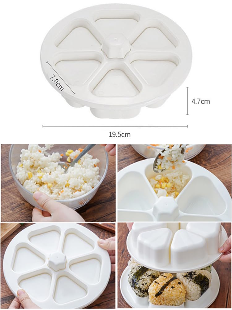 Amazon｜おにぎりメーカー 6穴 おにぎり 型 三角寿司型キット おにぎり