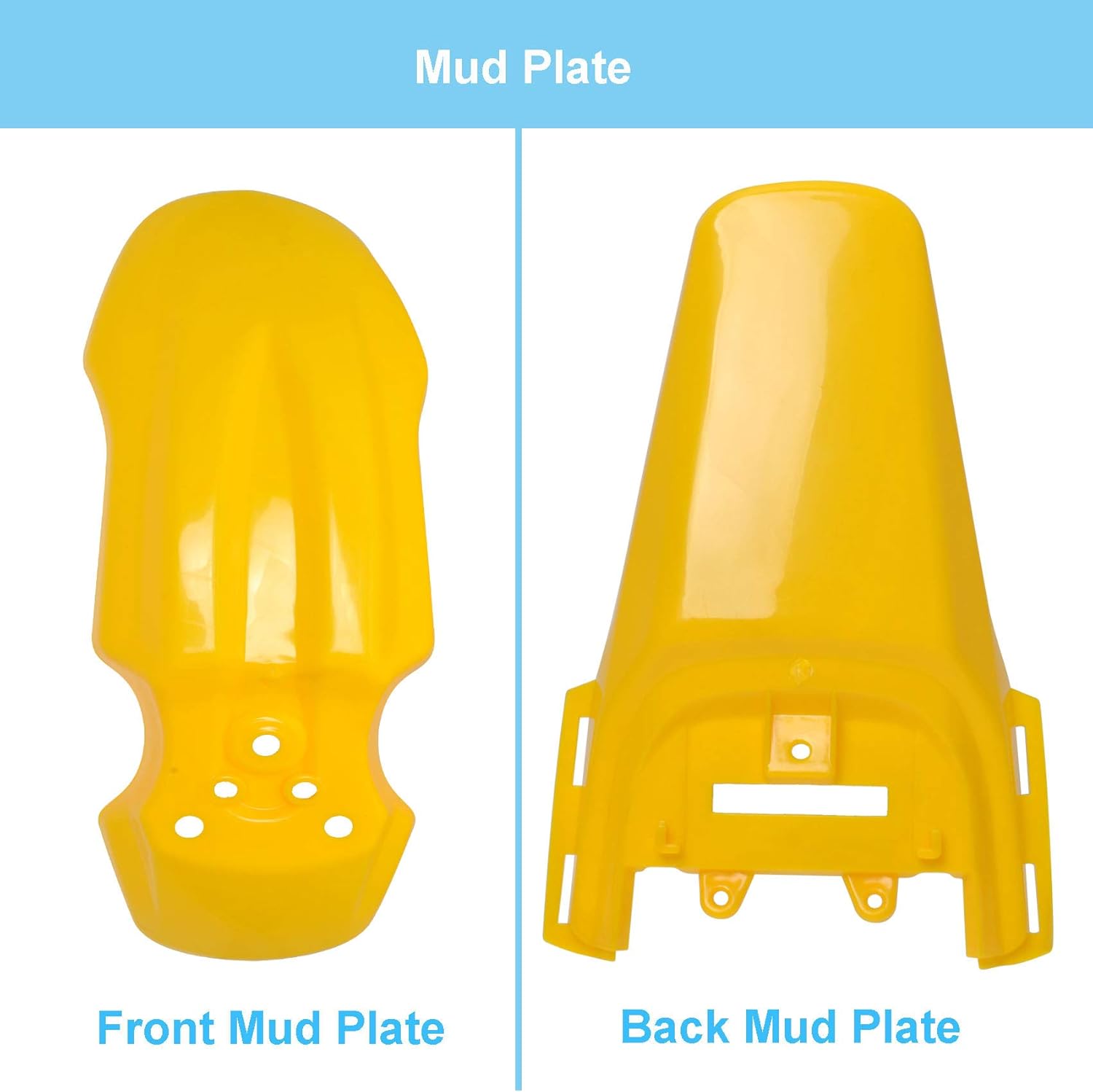 Podoy CRF50 Body Fender Kit for Compatible with XR50 XR 50 CRF 50 SDG SSR Pit Dirt Motor Trail Bike Black with Bolt Work Fairing Plastic (Yellow)