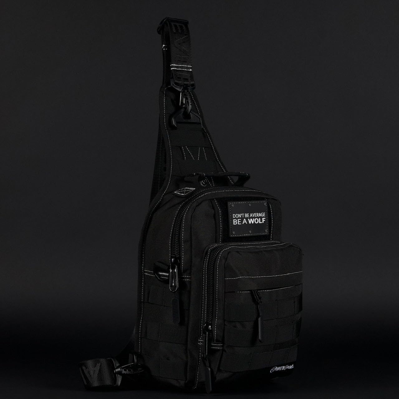 WOLFpak 9L Tactical Sling Bag |Concealed Carry CCW Backpack |Military Crossbody EDC Daypack Molle Chest Shoulder Pack for Hiking, Travel, Work | (Black Phantom) - Image 10