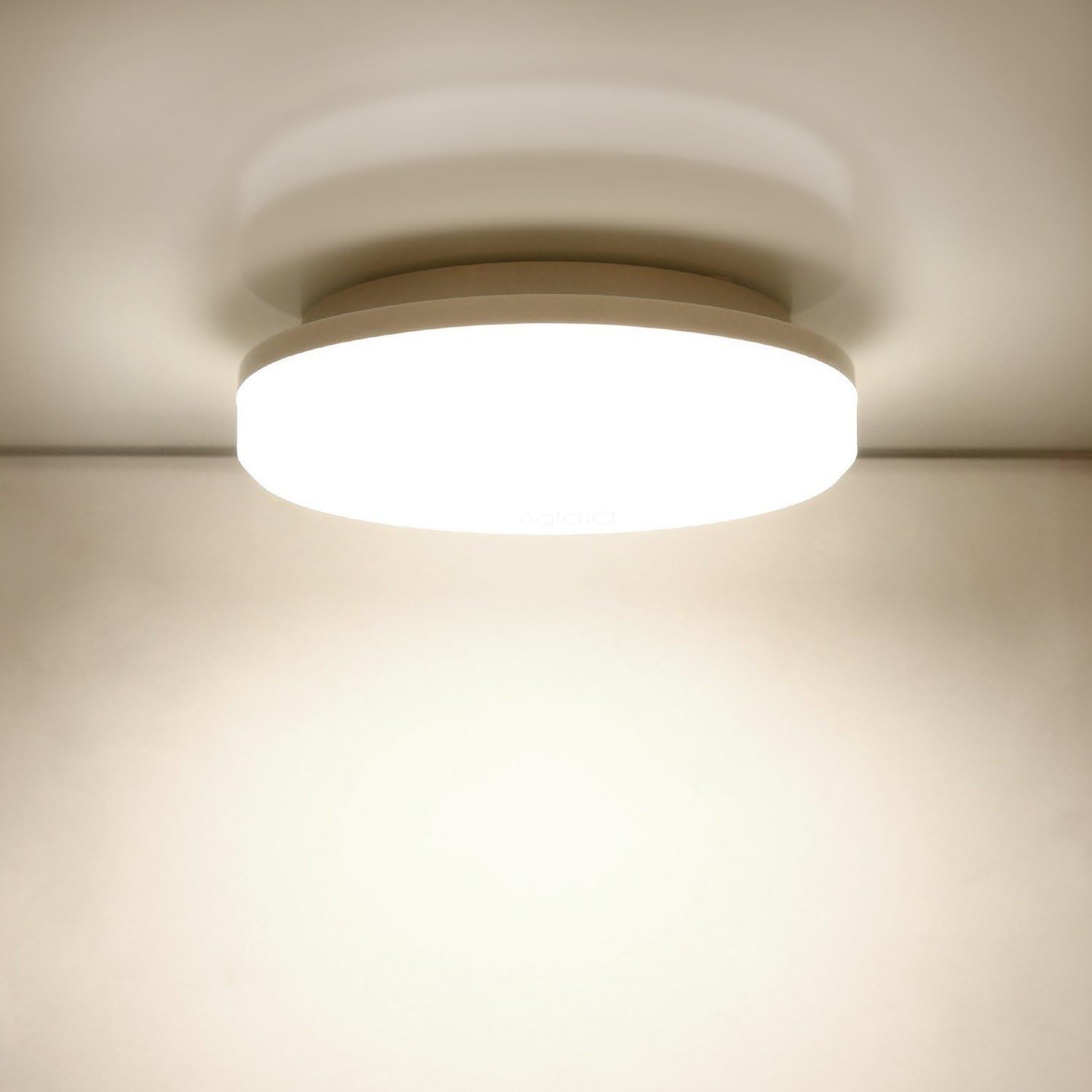 Aglaia LED Flush Mount Ceiling Light, 12-Inch 24W, 3000k Warm White, 2000 Lumens Flush Light for Bedroom, Living Room, Office