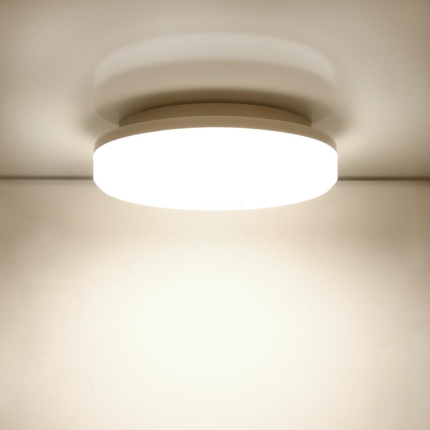 Aglaia LED Flush Mount Ceiling Light, 12-Inch 24W, 3000k Warm White, 2000 Lumens Flush Light for Bedroom, Living Room, Office