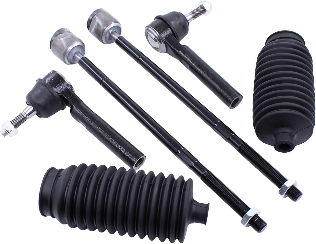 Front Inner and Outer Tie Rod Ends with Boot | for Chrysler Town and Country, Dodge Grand Caravan 2008-2010