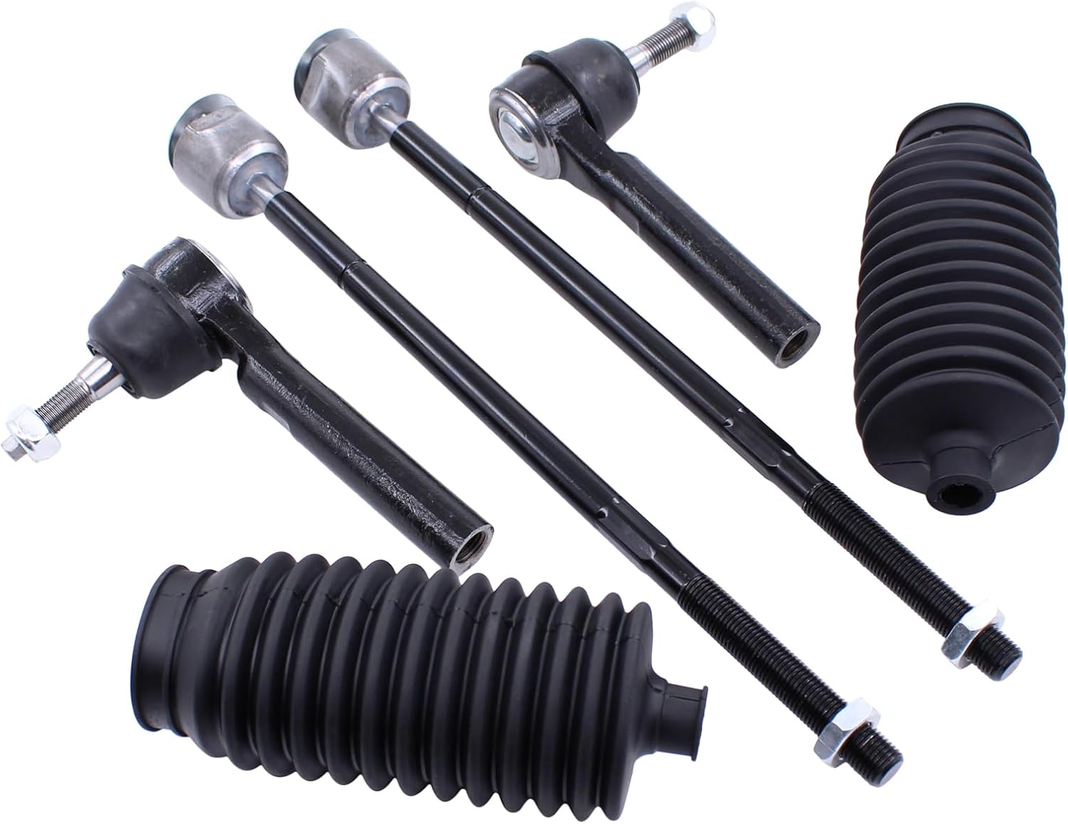 MOTOKU Front Inner and Outer Tie Rod Ends with Boot for Chrysler Town and Country Dodge Grand Caravan 2008-2010