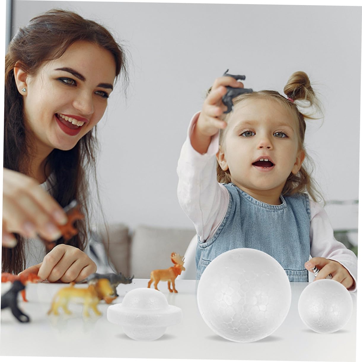 Kit Système Solaire en Boules de Mousse Vierges pour Garçon et Filles, 5