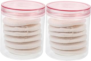 Beavorty 2 Peças Bucha De Limpeza Facial Almofadas De Algodão Para Removedor De Maquiagem Facial Almofadas De Algodão Esponja Facial Loufas Rodadas De Algodão Reutilizáveis Almofadas De