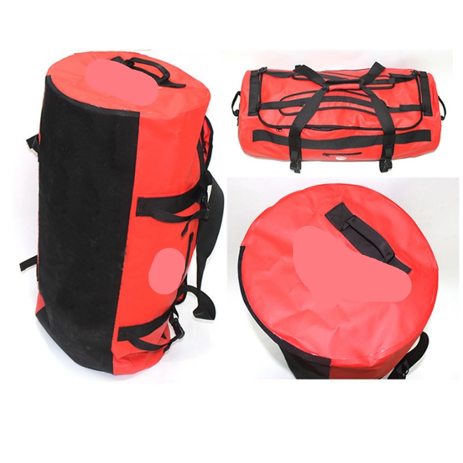 Trockensäcke Für Boote Wasserdichter Trockensack- Outdoor Schwimmen wasserdichte Trockentasche for Angeln Camping Segeln Kajak Taschen Trekking Fluss Schulter Pack(Orange,60L)