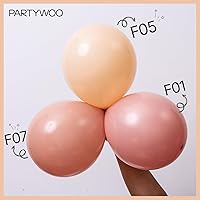 Vista 423 de PartyWoo Nude Balloons 100pcs 12 Inch Apricot Boho Fall Neutral Latex Helium Balloons for Graduation Wedding Anniversary Birthday Boy Baby Shower