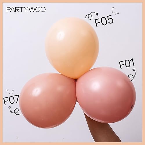 Vista 462 de PartyWoo Globos de color rosa claro, 100 globos de látex de color rosa pálido pastel de 12 pulgadas para graduación, boda, baby shower, revelación