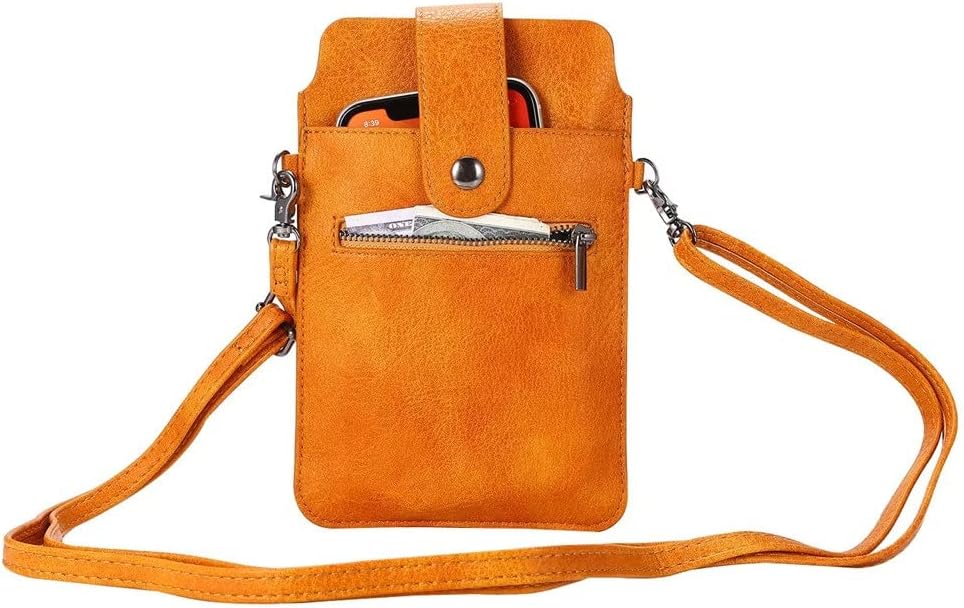 Leather Crossbody Women Men Bag Shoulder Belt Phone Case Lady Small Wallet
