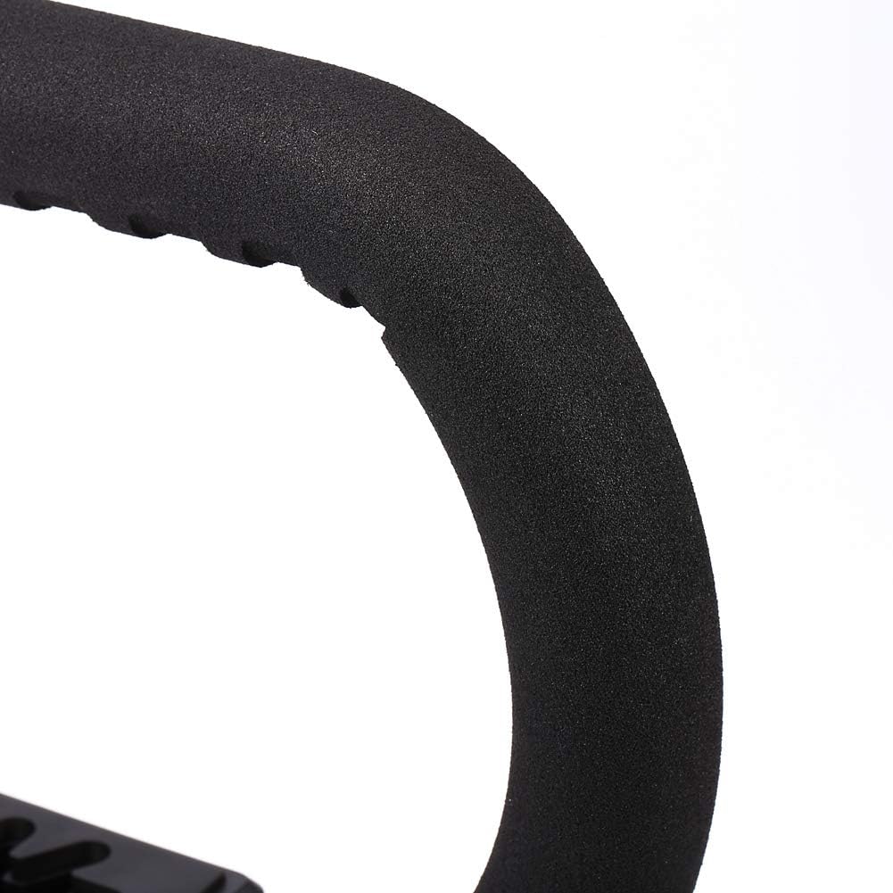 Video Stabilizing Handle Grip with Hot-Shoe Mount, Portable Handheld Stabilizer for DSLR Camera Camcorder