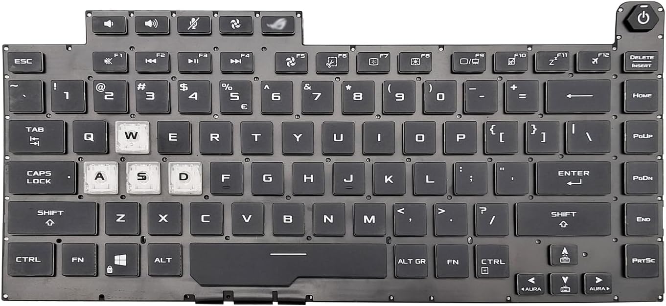 Replacement Laptop Keyboard Backlit for ASUS ROG Strix G512 G512LV G512LW G531 G531G G531GT Backlight US Layout