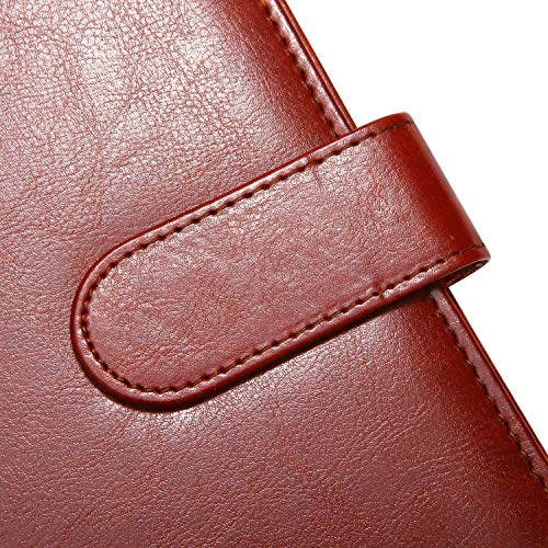 Image of Clipboard Folder Padfolio, Mymazn Writing Portfolio Faux Leather Clipboards with Cover for Legal Pad Holder Letter Size A4 8.5 x 11 for Business Conference Notepad Clip Boards Brown