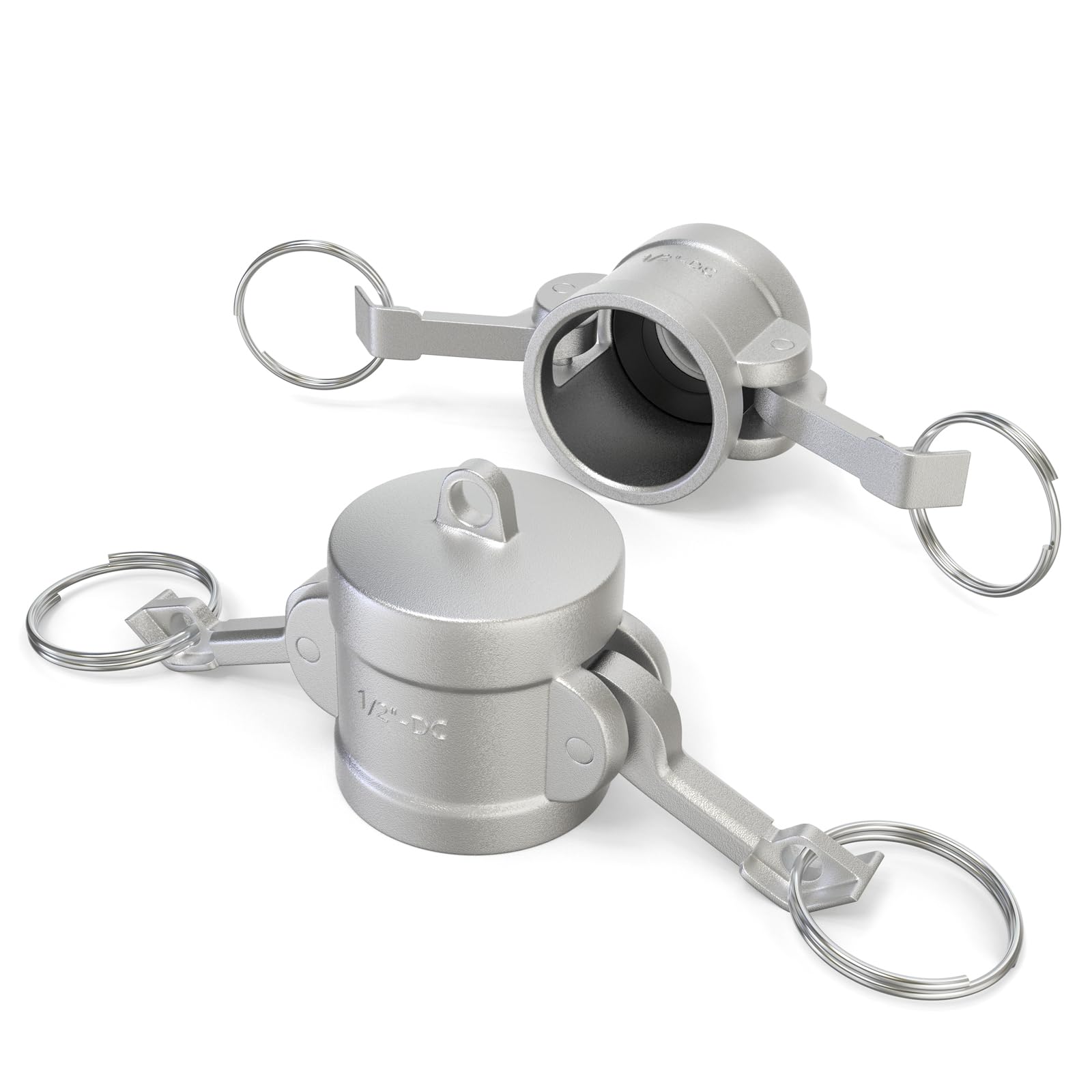Raccord rapide camlock pour réseau eau et huile de tuyauterie atelier