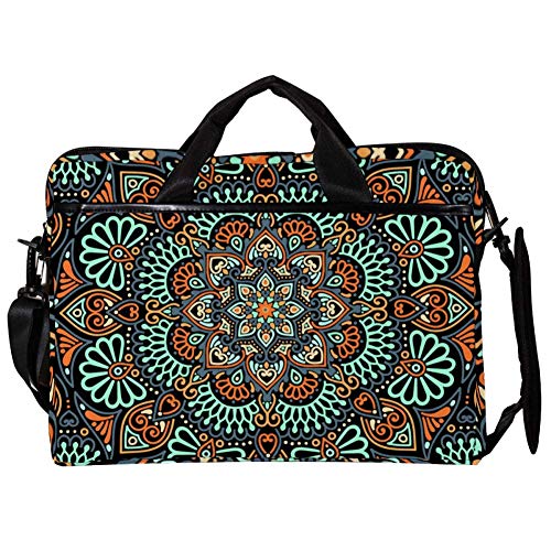 Sacoche à bandoulière vintage ordi 14 15 pouces mandala sacoche pc portable