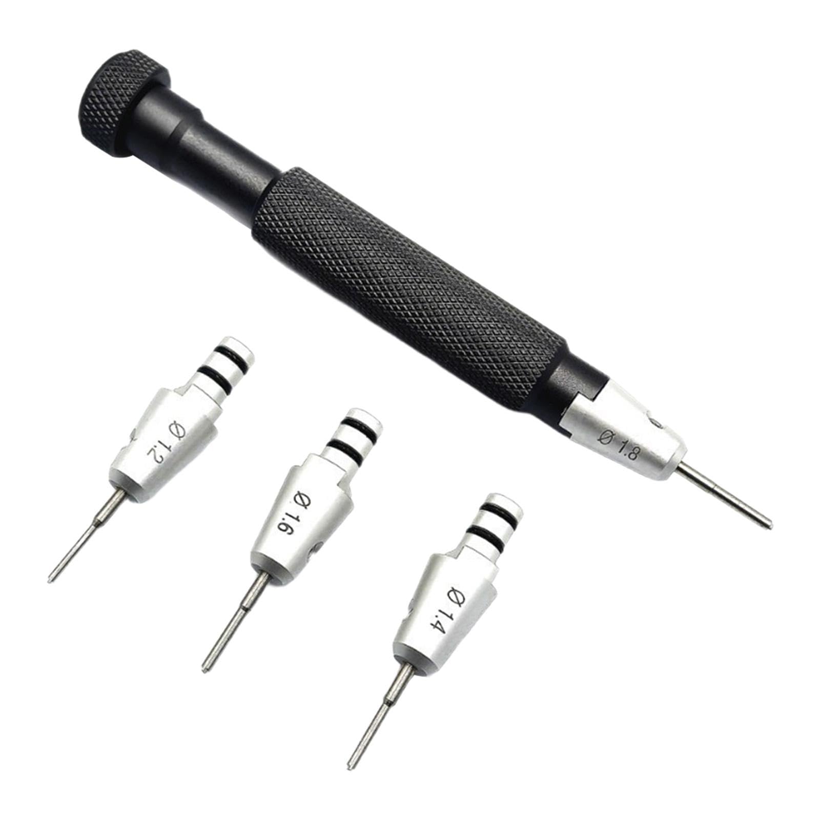Kit de destornilladores para reparación de relojes, puntas de repuesto, anillos de goma para joyería y otros dispositivos.