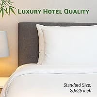 Vista 6 de Funda de almohada impermeable de bambú y rayón de Gogreen, funda de almohada transpirable, protector de almohada refrescante con cremallera, funda