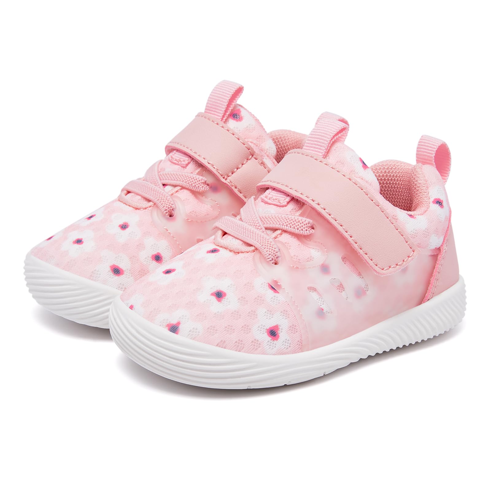 Toddler Sneakers Baby Boys & Girls Barefoot Shoes Lightweight Breathable Walking Running Tennis Athletic Sport Shoes