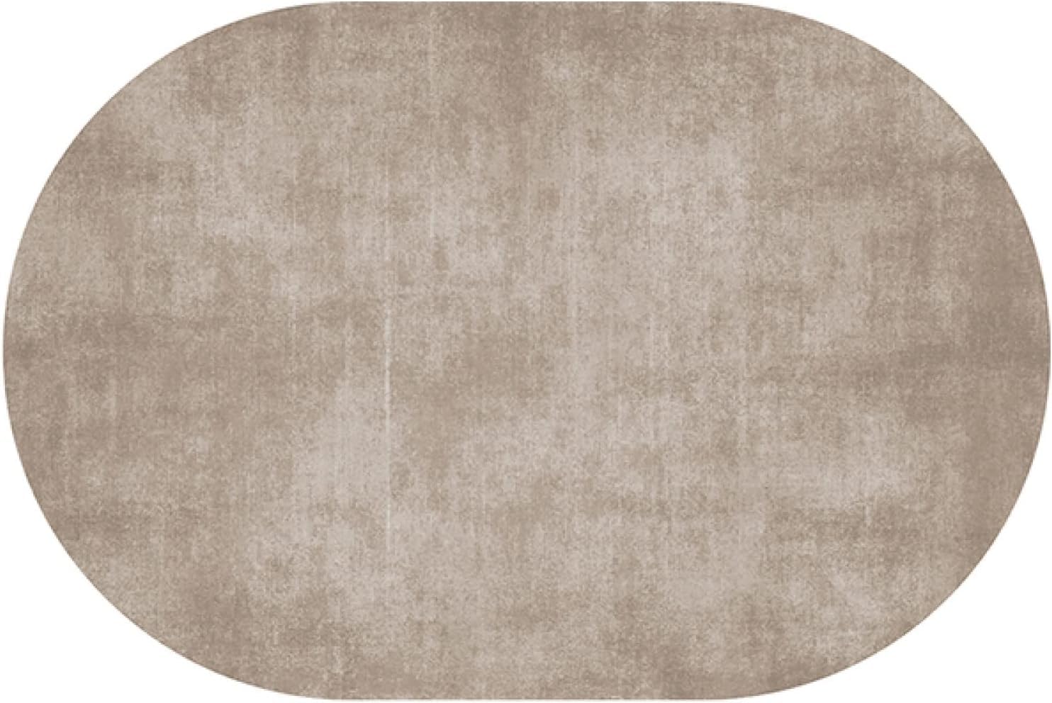 Oval Teppich Wohnzimmer, Wohnzimmer Schlafzimmer Teppiche Flur rutschfest Waschbar, Stilvoller und minimalistischer nordischer Stil Oval 200x300cm