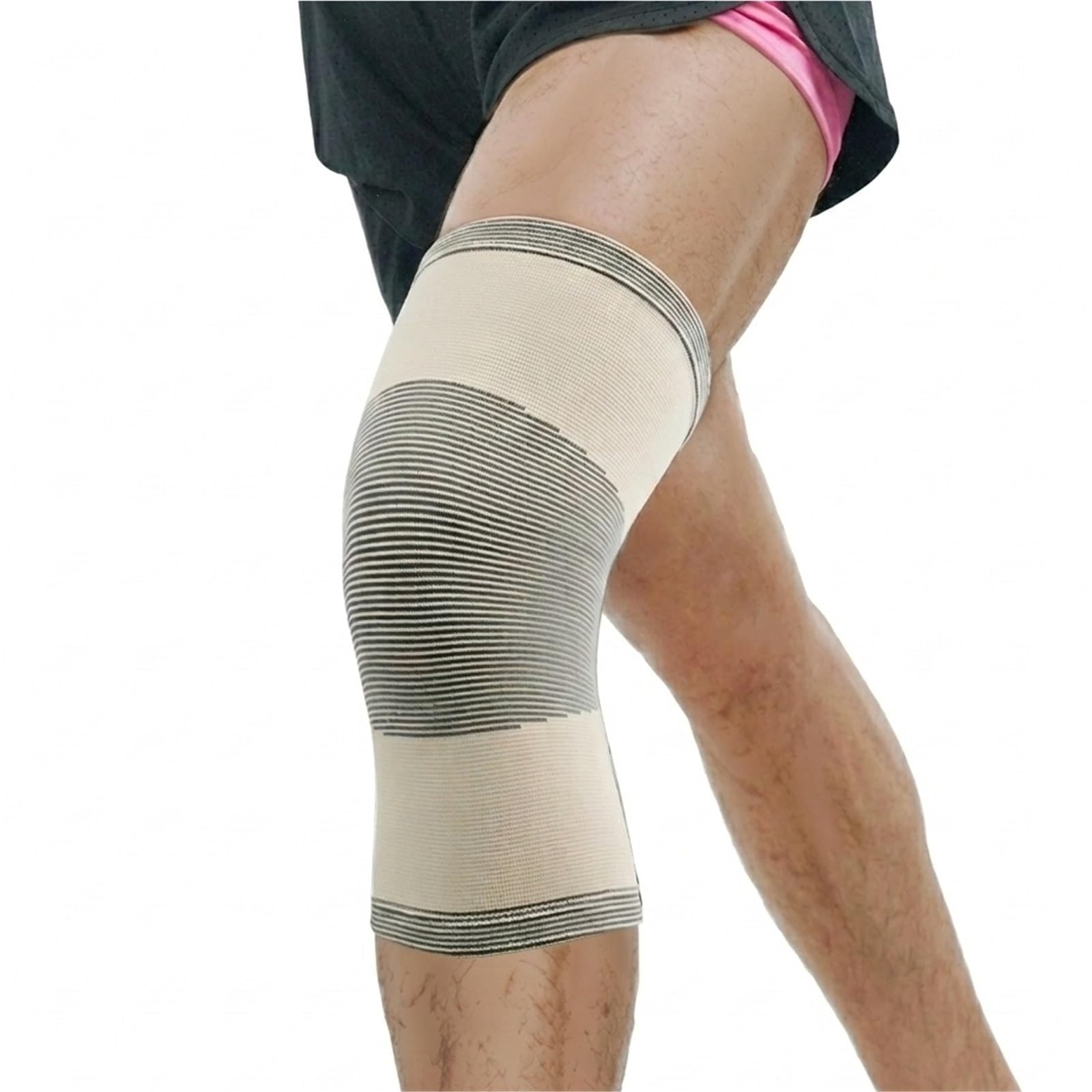 Generisch Gepolsterte Knieschoner für Damen und Herren, weiche, wärmende Kniebandagen zur Linderung von Gelenkschmerzen, atmungsaktiv, rutschfest, warm, für Outdoor-Sportarten und Yoga (L) (S)