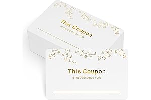 KINGLAKE GARDEN Blank Coupon Book for Him & Her