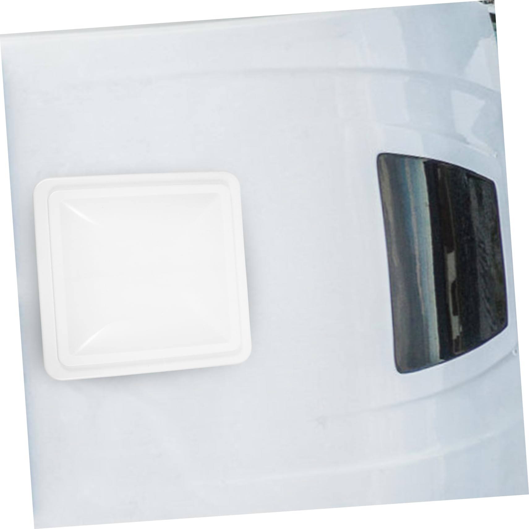 ABOOFAN Copertura di Ventilazione per Camper Bianca in Plastica da 14x14 Pollici, Isolamento Termico Semplice da Installare, per Tetto e Bagno del Camper