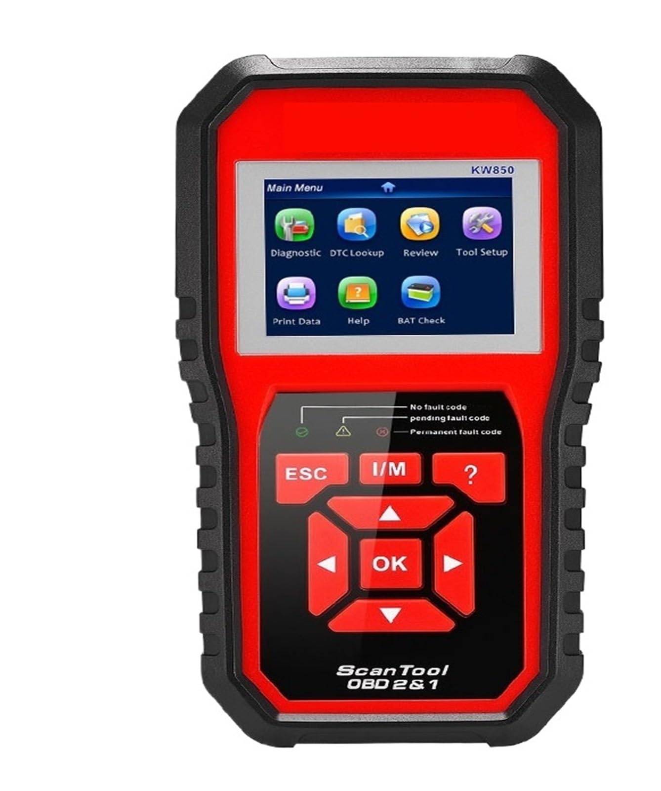 OBD2 KW850 Samochód OBD 2 Skaner Profesjonalny skaner Narzędzia diagnostyczne OBD2 Sprawdź silnik Sprawdź czytnik kodów samochodowych
